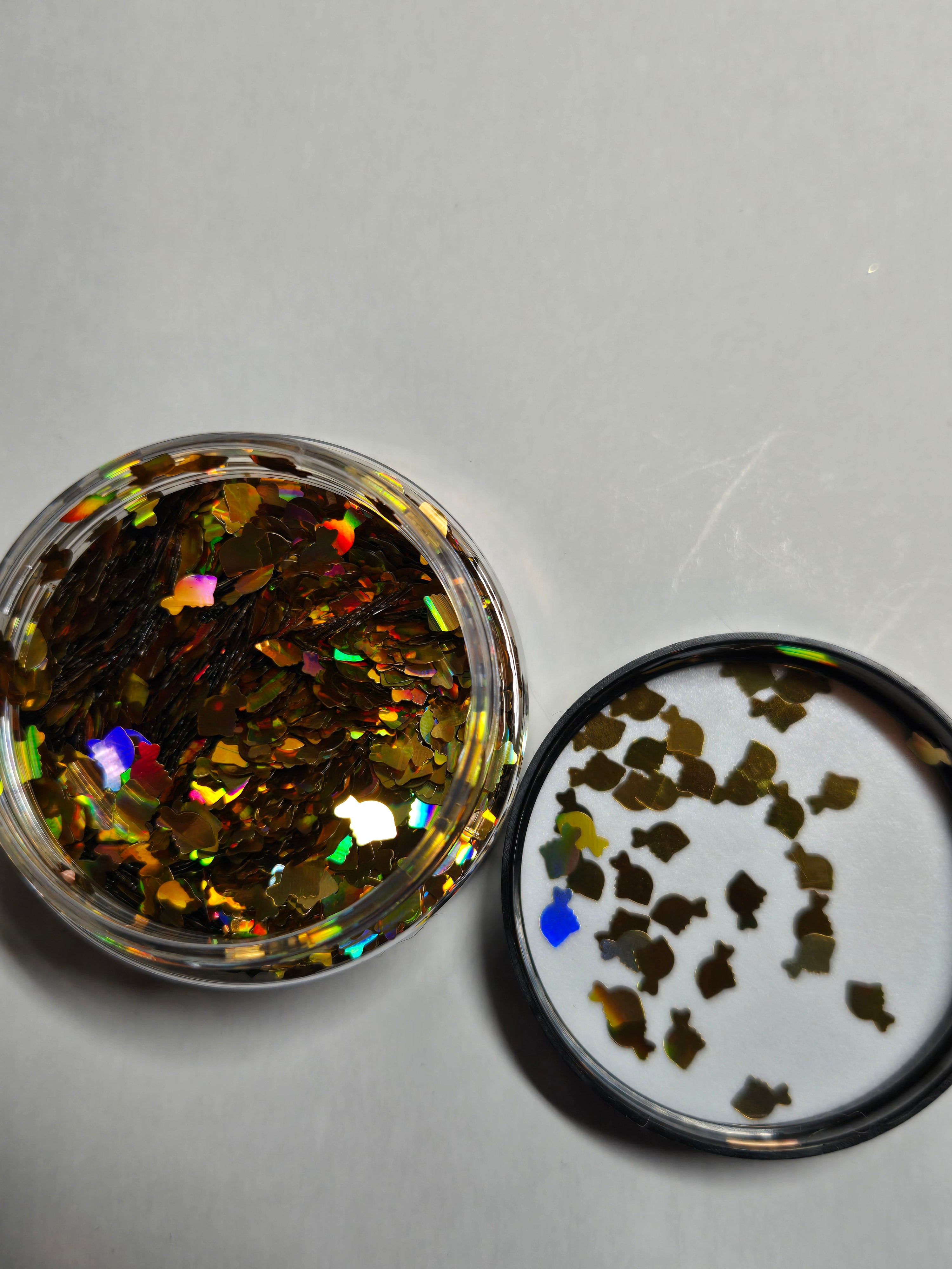 Fish gold glitter shape