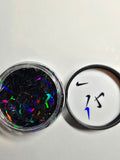 NIKE black glitter shape