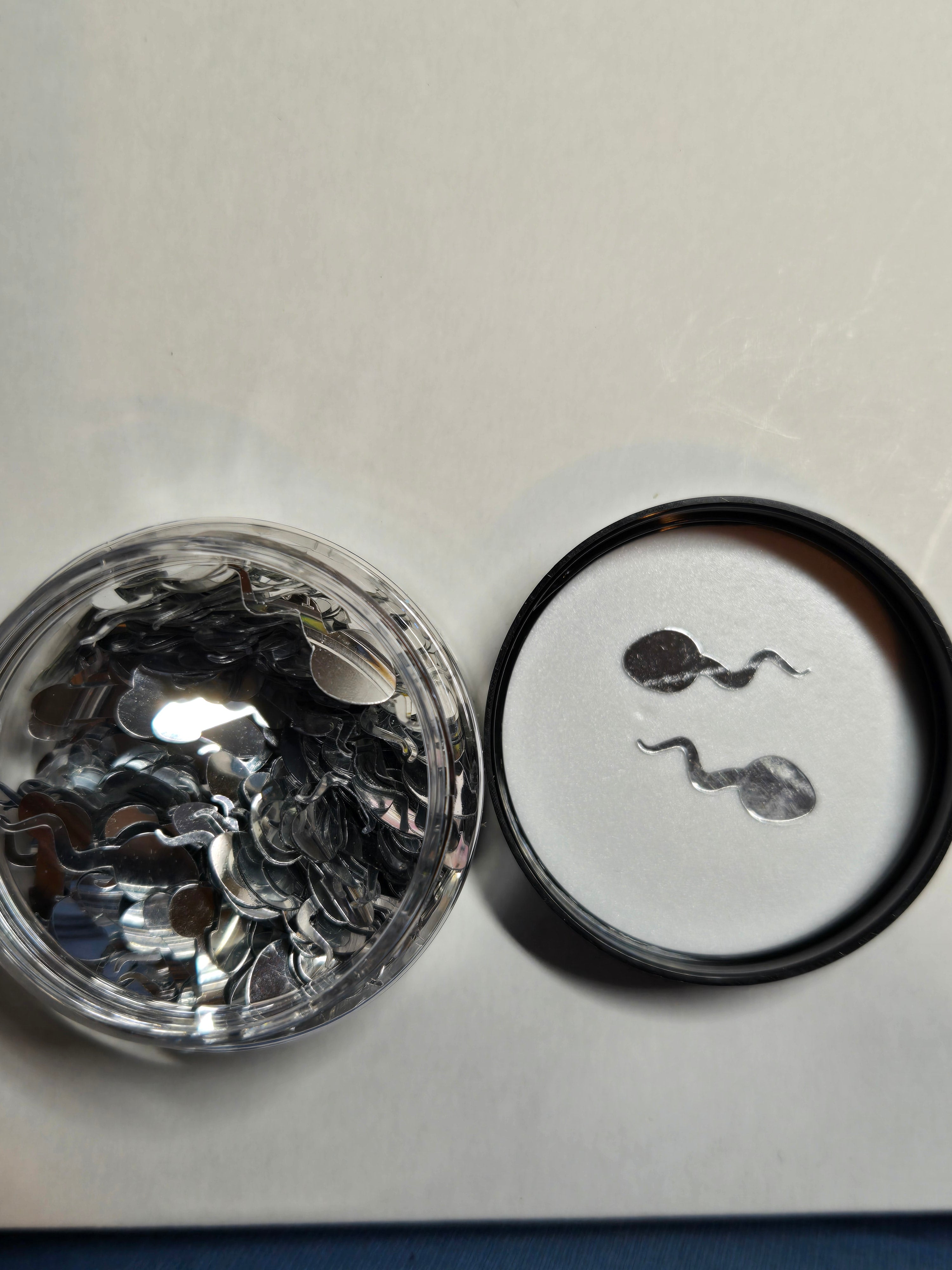 Silver swimmers shapes