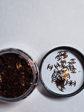 Cc brown glitter shape