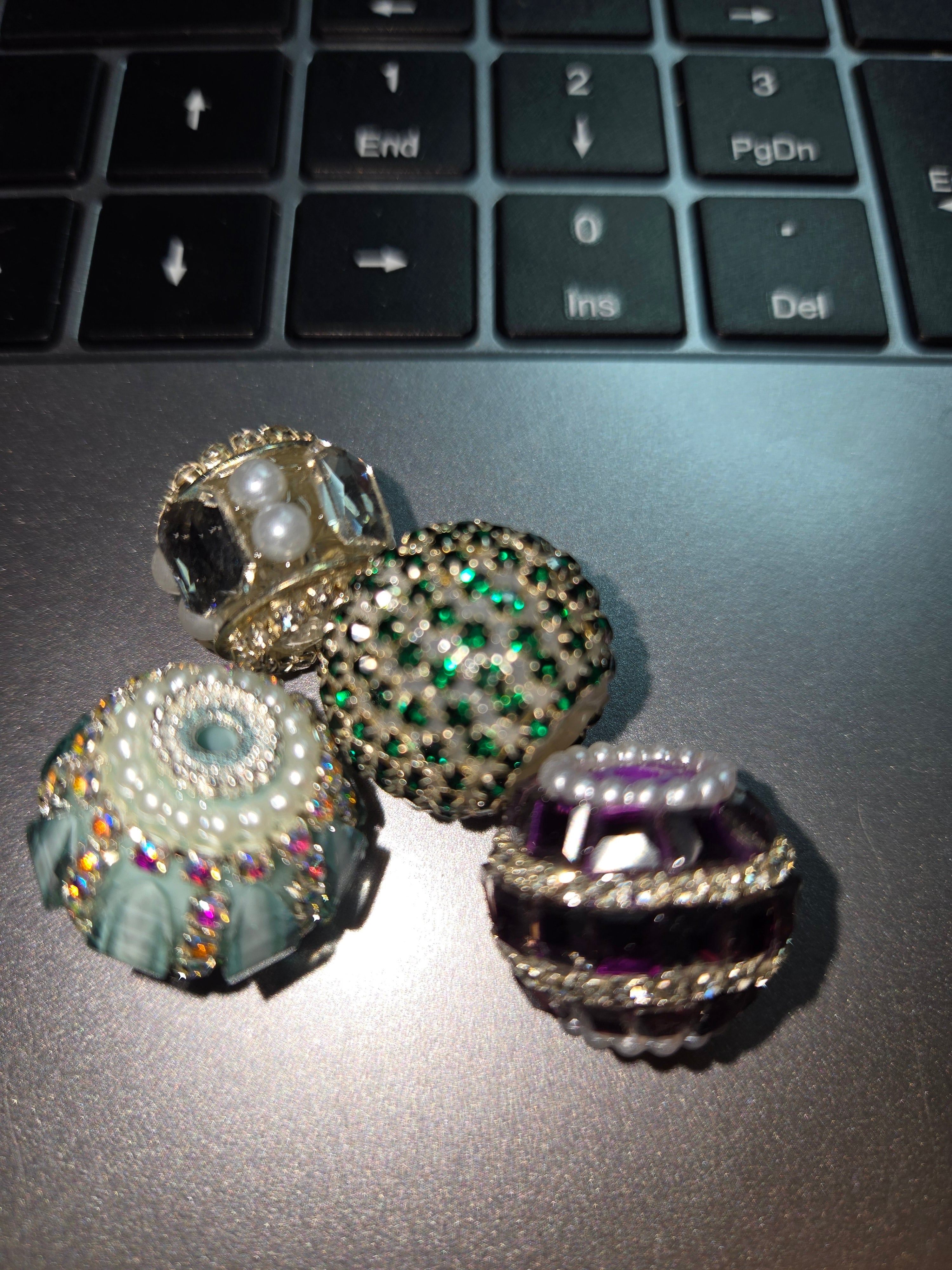 Fancy beads mixed
